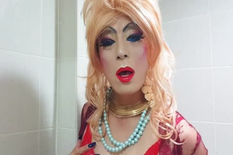Sissy dirty Makeup Masturbation