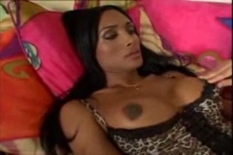 Two charming ladyboys And One hoe plowing trio