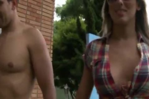 busty ladyboy hammered right into an asshole previous to sucking Load