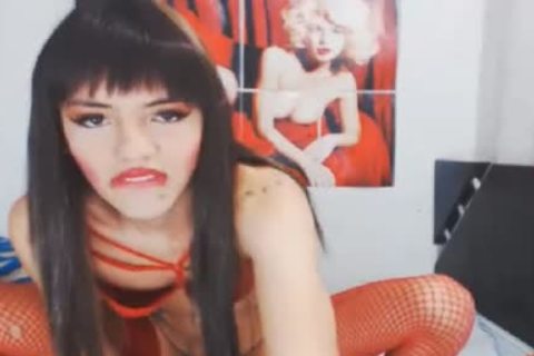 latina tranny gets Her taut anal nailed