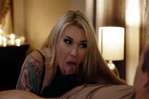 busty blond TS Dante Colle butt hammered By Dante Colle