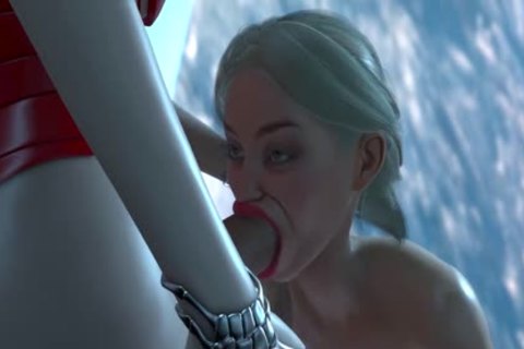 Earth Orbit - A Sex travel. Sex In Space Station! 3d Dickgirl Plays With A pretty 