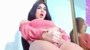 nice-looking latina teen Trans playgirl Jerks Off Her massive 10-Pounder