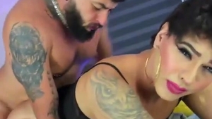 large Bearded Hunk ass bonks dark stockings latina Translady On webcam