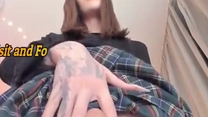pretty legal age teenager Russian Trans gal Masturbates On web camera