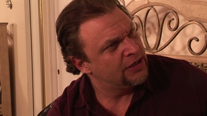 Devil's Film: Blonde Tranny Rides on Big Black Cock